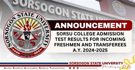 sorsogon state university entrance exam 2024-2025|GUIDE: Viewing of SorSU Admission Test (SorSU .